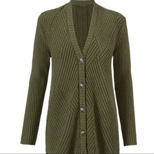 Cabi Loden Aerial Long Hi-Low Cardigan